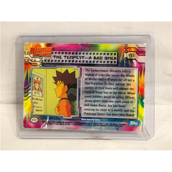 TOPPS #15 THE TEMPEST A BAD OMEN MEWTWO STRIKES BA