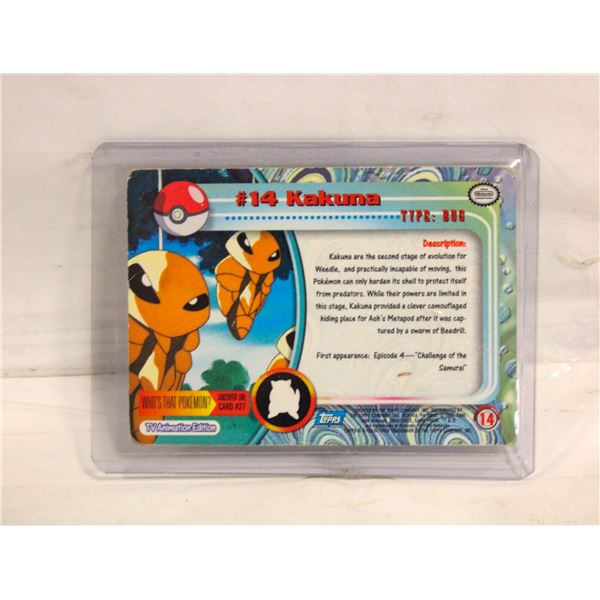 TOPPS #14 KAKUNA 1999 POKEMON MOVIE CARD