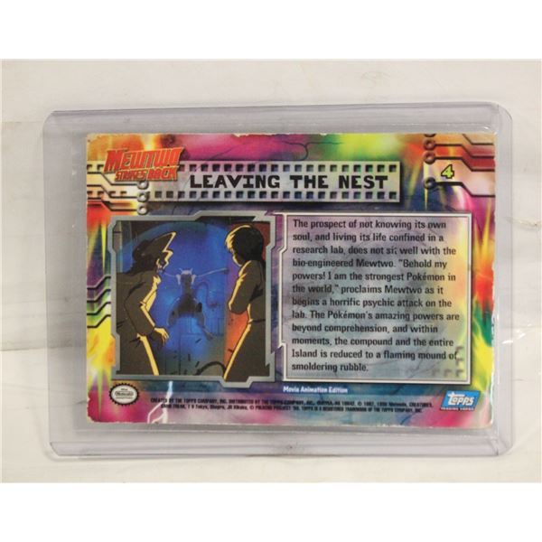 TOPPS #4 LEAVING THE NEST MEWTWO STRIKES BACK CARD