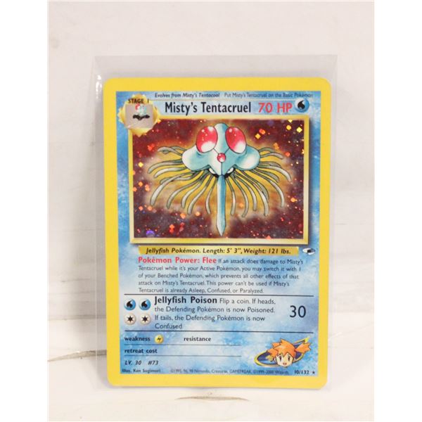 MISTY'S TENTACRUEL HOLO STAGE 1 POKEMON CARD