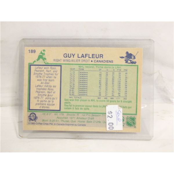 GUY LAFLEUR 1983 O-PEE-CHEE