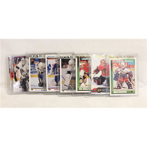 GOALIE ROOKIE CARDS IN TOP LOADERS