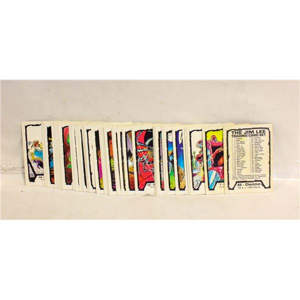 THE JIM LEE TRADING CARD SET CONPLETE 1-45