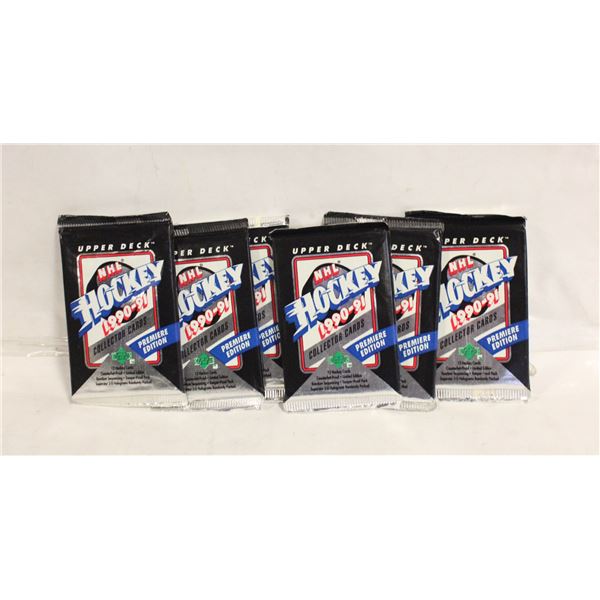 PREMEIRE EDITION 6 UNOPENED PACKS 1990-91 POTENTIA