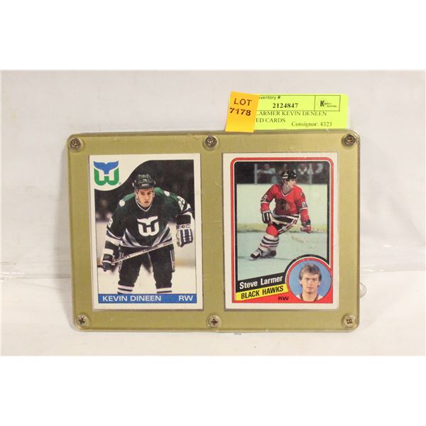 SHANE LARMER KEVIN DENEEN MOUNTED CARDS