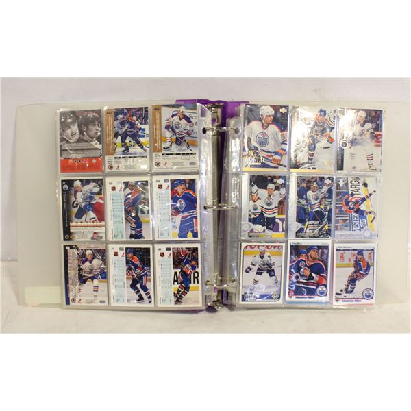 EDMONTON OILERS CARDS BINDER
