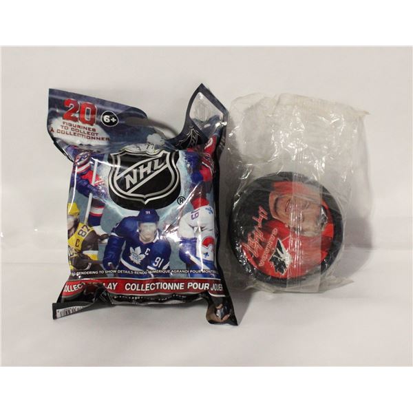 SEALED NHL FIGURINE + SEALED COLLECTORS