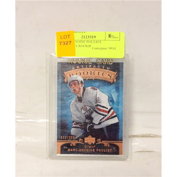MARC-ANTOINE POULIOT ARTIFACTS ROOKIE