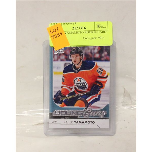 KAILER YAMAMOTO ROOKIE CARD