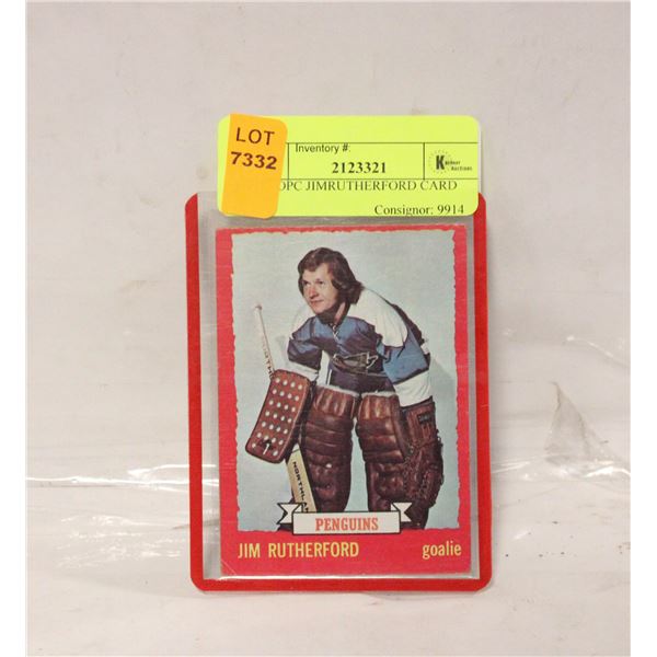 1973 OPC JIMRUTHERFORD CARD
