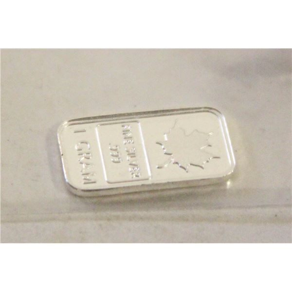 ONE GRAM SILVER MAPLE BAR