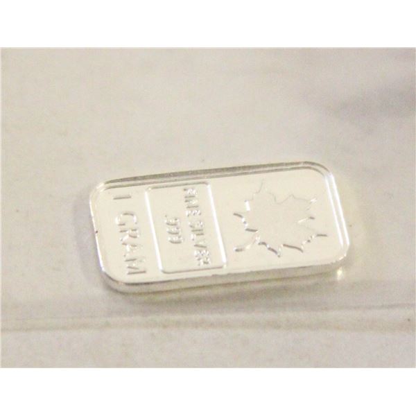 ONE GRAM SILVER MAPLE BAR
