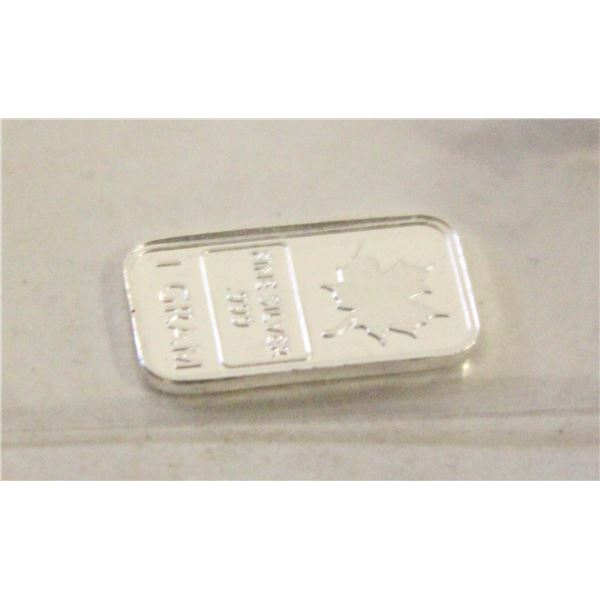 ONE GRAM SILVER MAPLE BAR