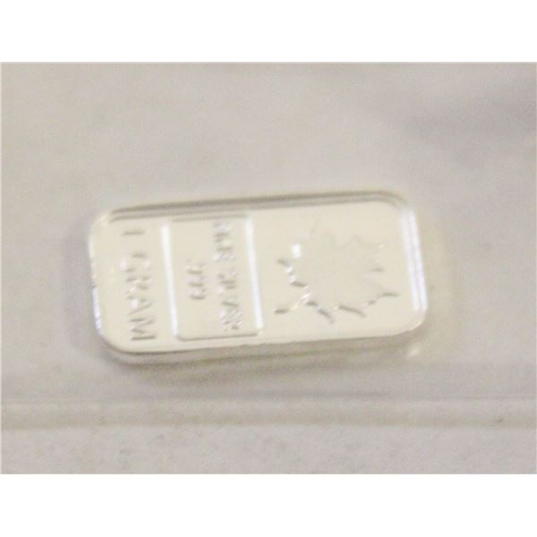 ONE GRAM SILVER MAPLE BAR