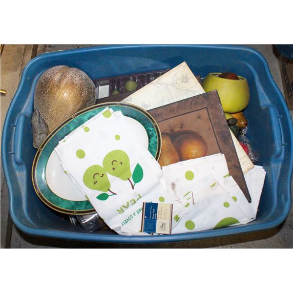 TOTE OF PEAR THEMED WEDDING DECOR - WE MAKE THE