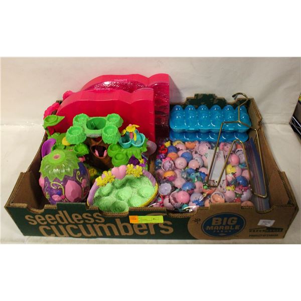 HUGE LOT OF HATCHIMALS PLAYSETS & 98