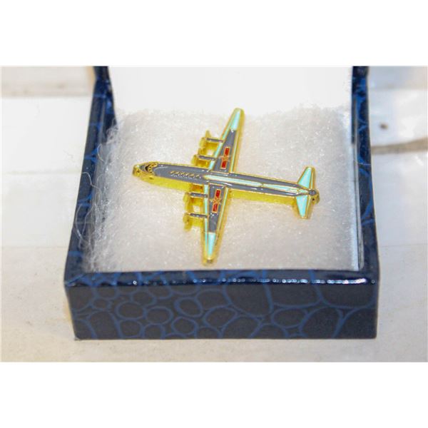 NEW VINTAGE METAL AIRPLANE PIN AVIATION