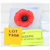 Image 1 : NEW VINTAGE POPPIES BROOCHES ETCHED