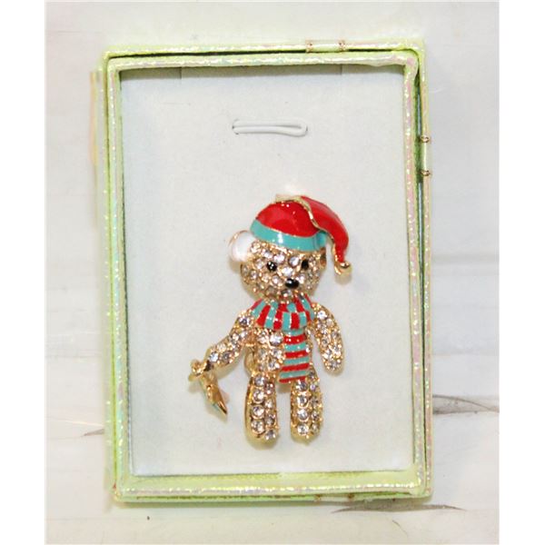 NEW RHINESTONE BEAR CHRISTMAS THEMED