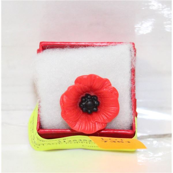 NEW VINTAGE POPPIES BROOCHES ETCHED