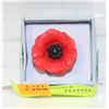 Image 1 : NEW VINTAGE POPPY BROOCH ETCHED