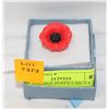 Image 1 : NEW VINTAGE POPPIES BROOCHES ETCHED