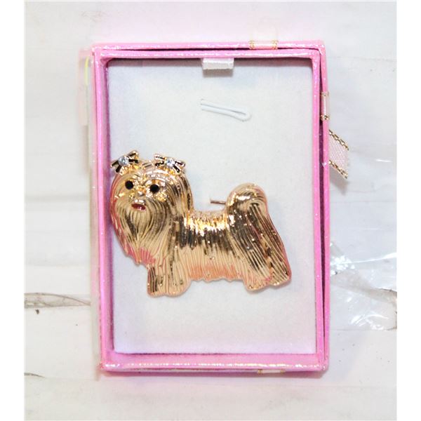 NEW GOLDEN TONE YORKSHIRE TERRIER