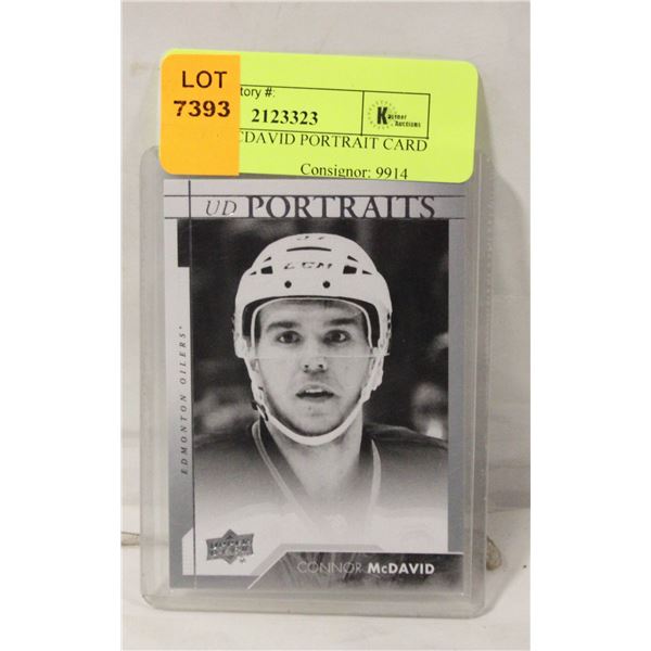 CONNOR MCDAVID PORTRAIT CARD