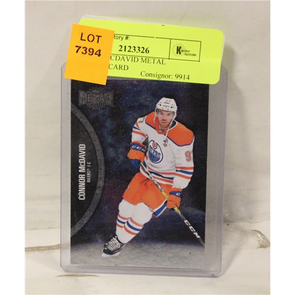 CONNOR MCDAVID METAL UNIVERSE CARD