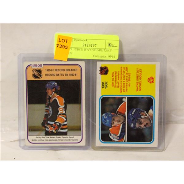 EARLY 1980’S WAYNE GRETZKY CARDS