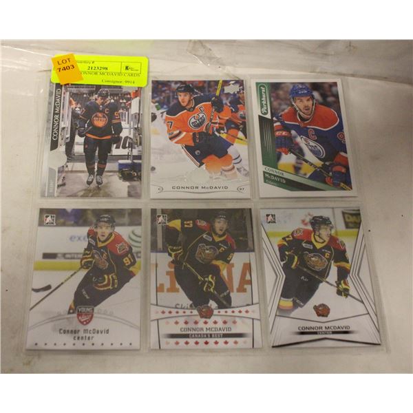 LOT OF 6 CONNOR MCDAVID CARDS