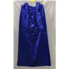 Image 1 : BLUE SATIN 2 PIECE OUTFIT LADIES SIZE MEDIUM
