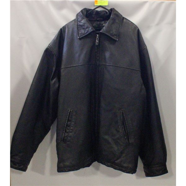 MENS L PELLE CUIR LEATHER - LEATHER JACKET
