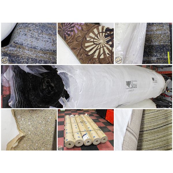 FEATURED: FULL SIZE CARPET ROLLS UP TO 2600 SQ FT
