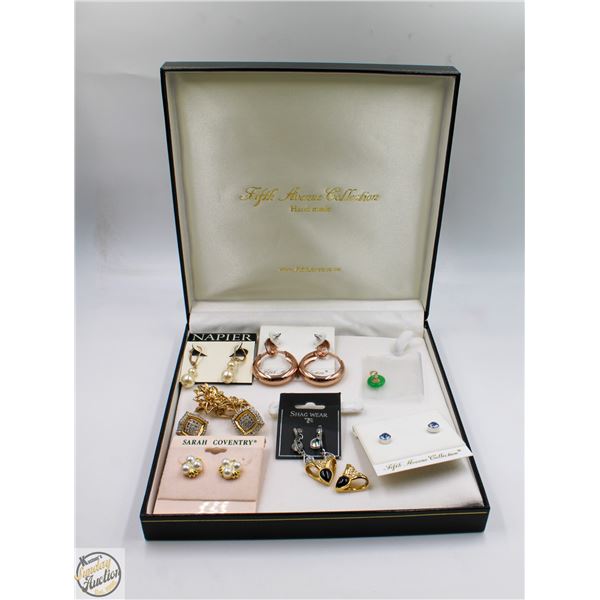 LOT OF JEWELRY MOSTLY EARRINGS,