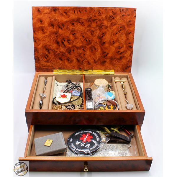 ESTATE JEWELLERY BOX WITH GOLD-FILLED CANADA