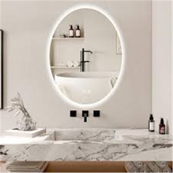 BRAND NEW STARBIVO OVAL 20" X 28" LED MIRROR