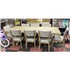 Image 2 : PIKE MAN 9-PCS DINNING TABLE SET H-30" W-40" L-90"