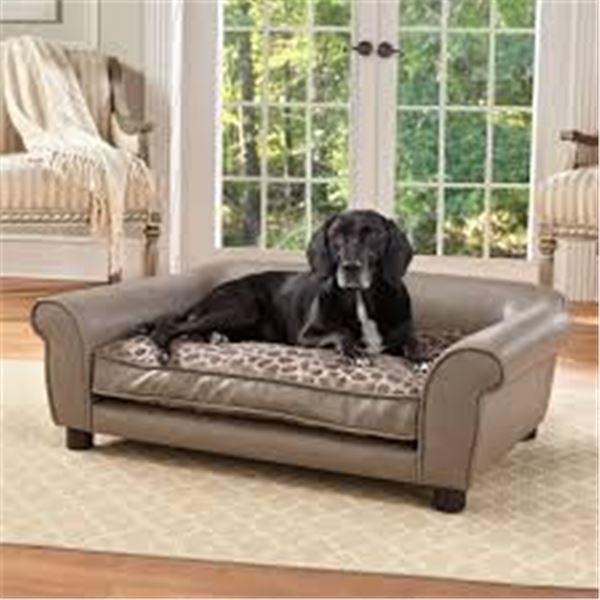 NEW ENCHANTED HOME PET ROCKWELL SOFA MED. GREY