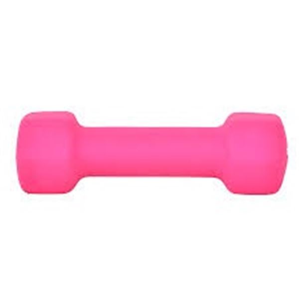 NEW PAIR OF 4LBS PINK DUMBBELLS