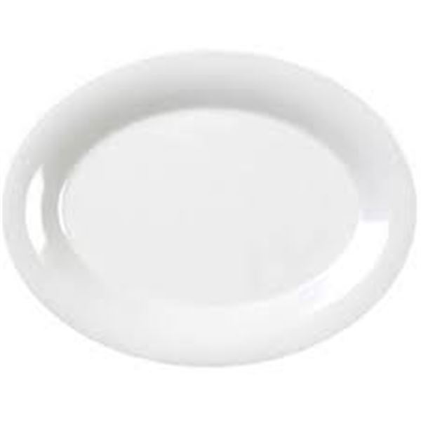 NEW YANCO MILE STONE OVAL PLATTER 12 X 9" 12PK
