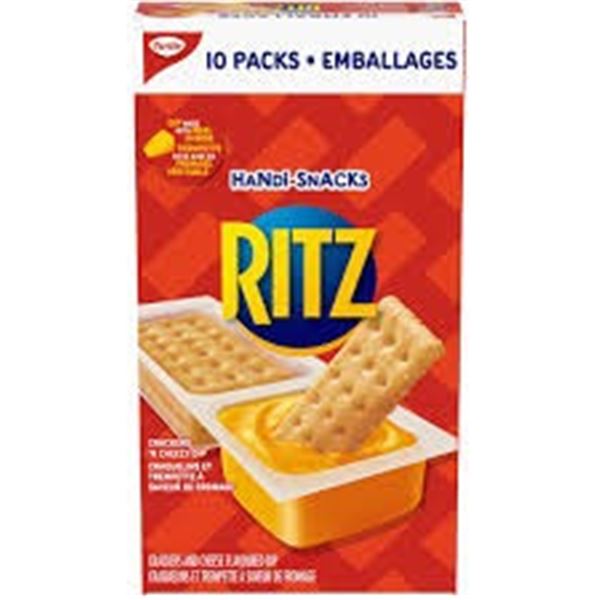 NEW 4 X 270G RITZ CRACKERS AND CHEESE DIP