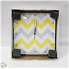 Image 1 : NEW 13 X 13" WALL CLOCK ZIG-ZAG PATTERN