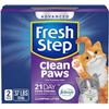 Image 1 : 2 X 18.5LB FRESH STEP CLEAN PAWS CLUMPING LITTER