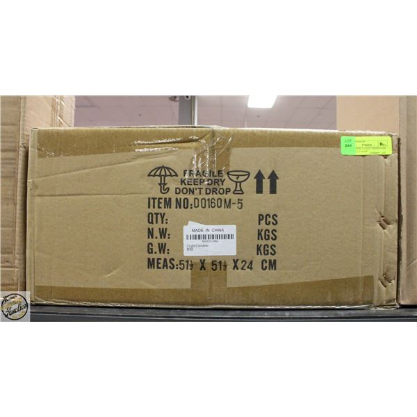 BRAND NEW 5-LIGHT CHANDELIER 51.5 X 51.5 X 24CM