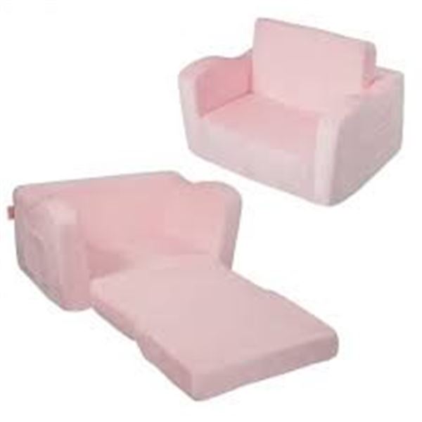 NEW W BOX EUFURNIBI KIDS SOFA CHAIR PINK