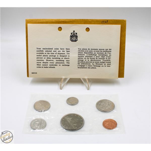 1968 CANADA BRILLIANT UNCIRCULATED RCM COIN SET