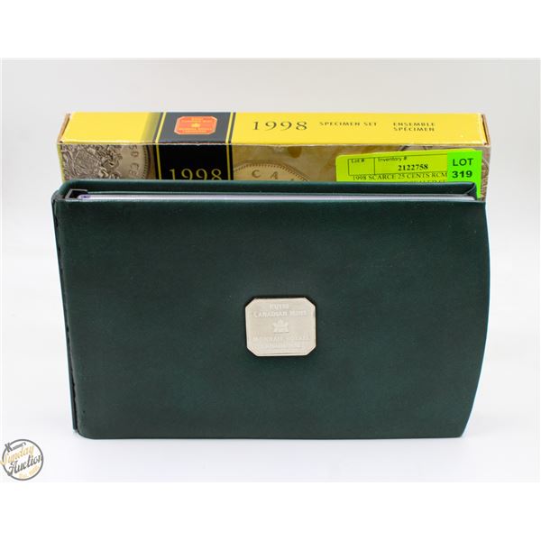 1998 SCARCE 25 CENTS RCM SPECIMEN MINT SEALED SET