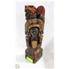 Image 1 : LARGE SOUTH AMERICAN NATIVE WOOD CARVED TOTEM