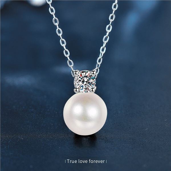 1 CT GRA CERTIFIED ROUND BRILLIANT 925S NECKLACE